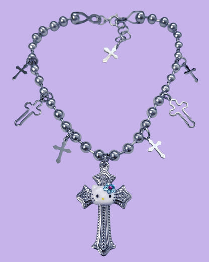 Hello Kitty Multi Cross Necklace