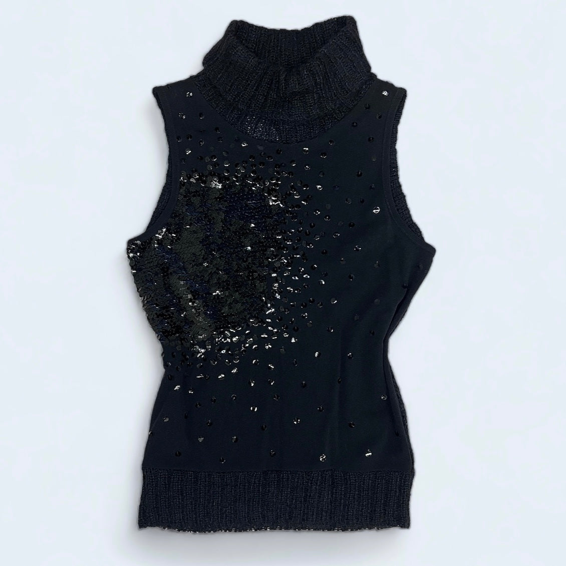 Sheer Sequins Knit Tank