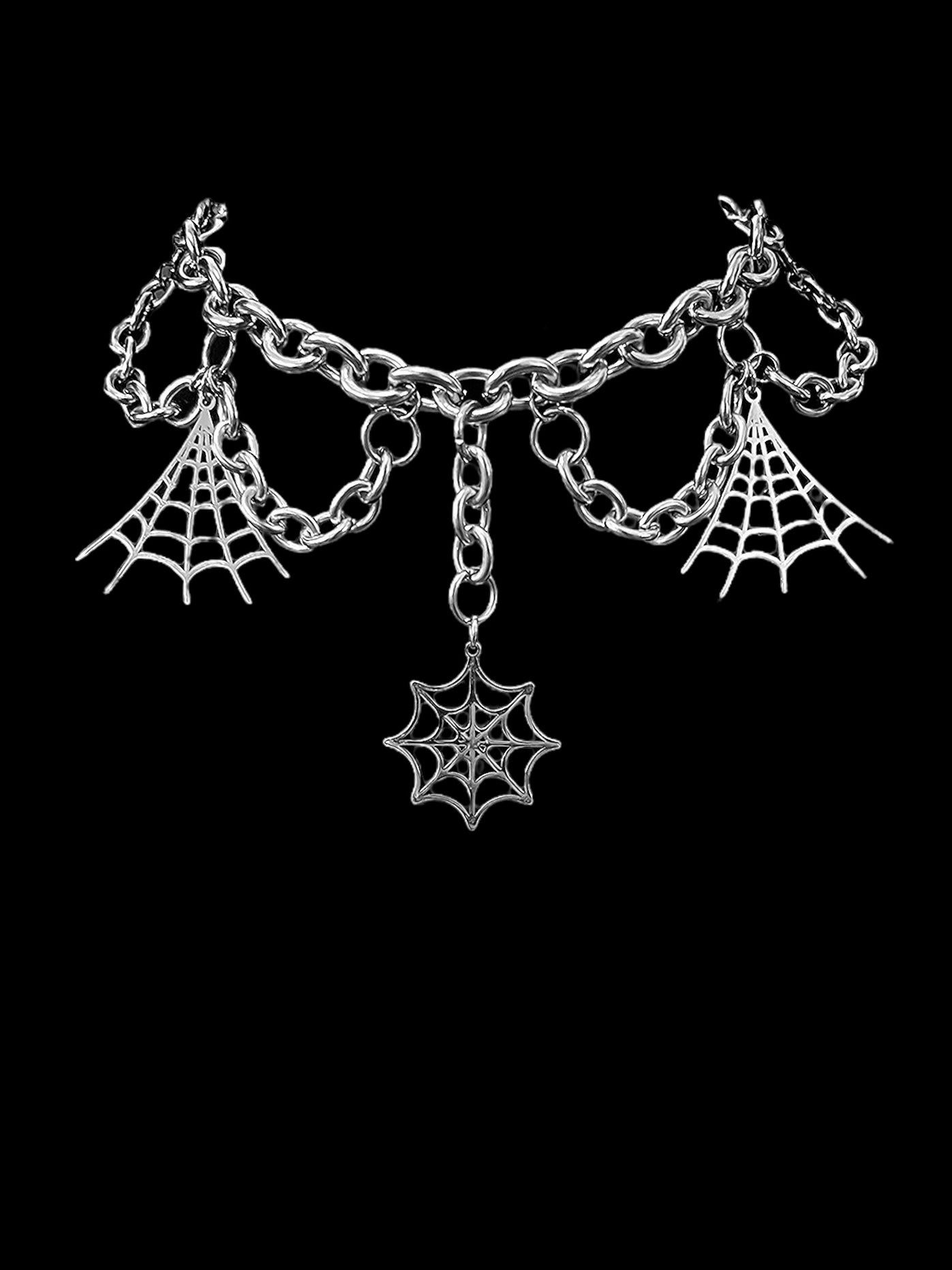 Webbed Chandelier Choker