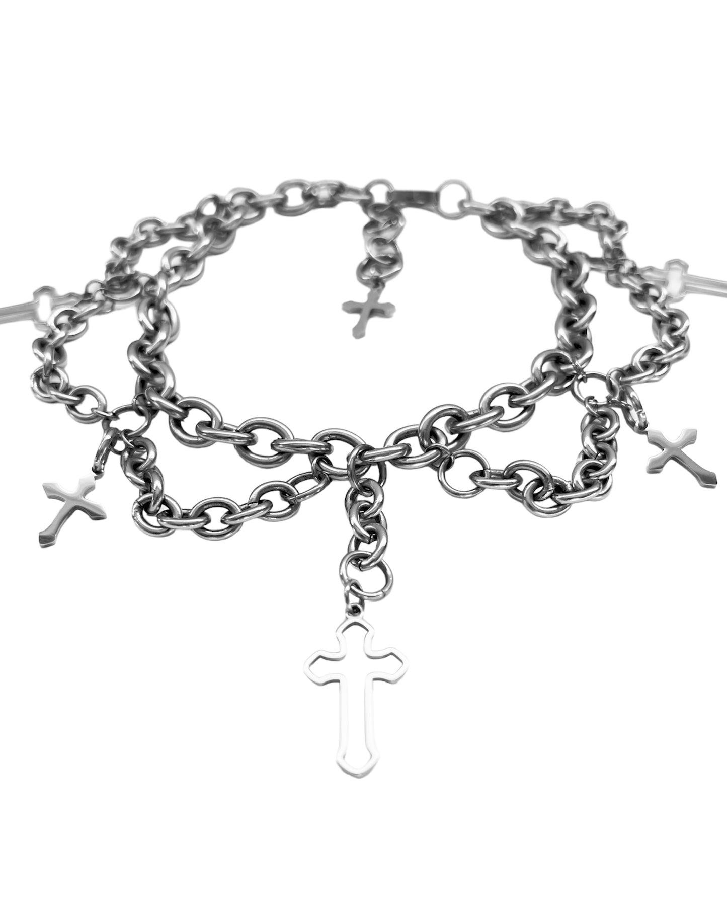 Cross Chandelier Choker