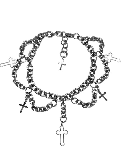 Cross Chandelier Choker