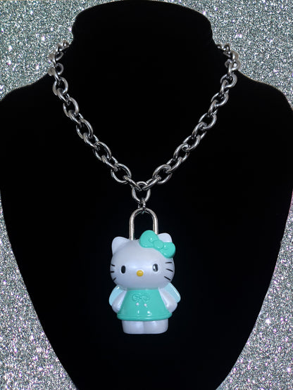 1999 Sanrio Hello Kitty Angel Lock Necklace