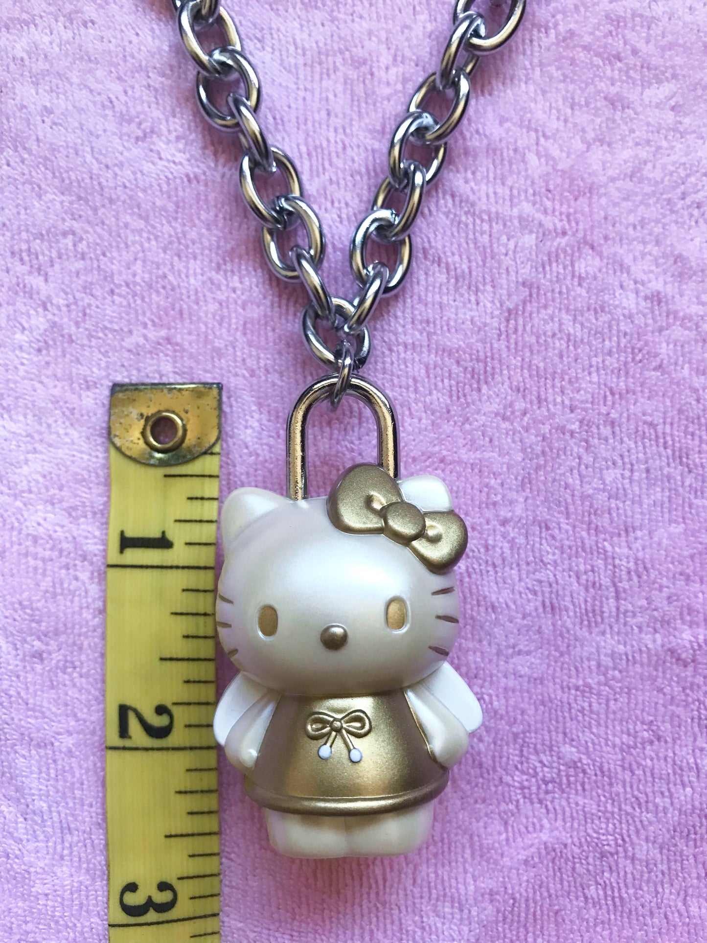 1999 Sanrio Hello Kitty Angel Lock Necklace