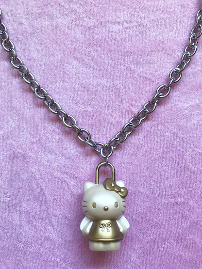 1999 Sanrio Hello Kitty Angel Lock Necklace